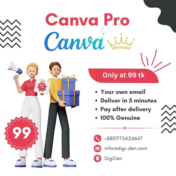 Canva Pro for only 99 BDT